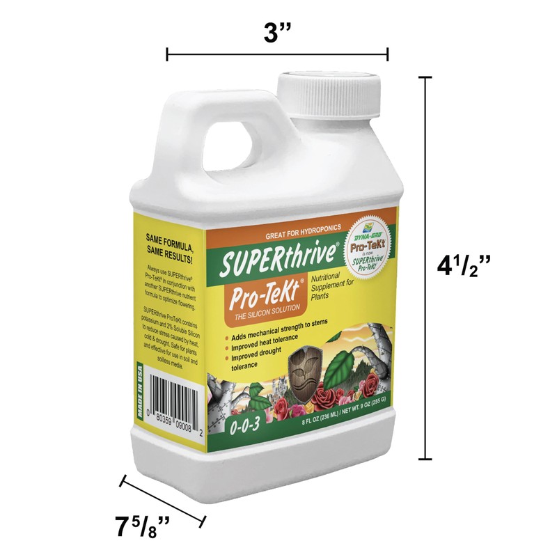 SUPERthrive® Pro-Tekt® 0-0-3 Silicon Supplement for Plants, 8 oz.