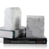 Koville Greek Natural Marble Bookends for Shelves, Book Ends for