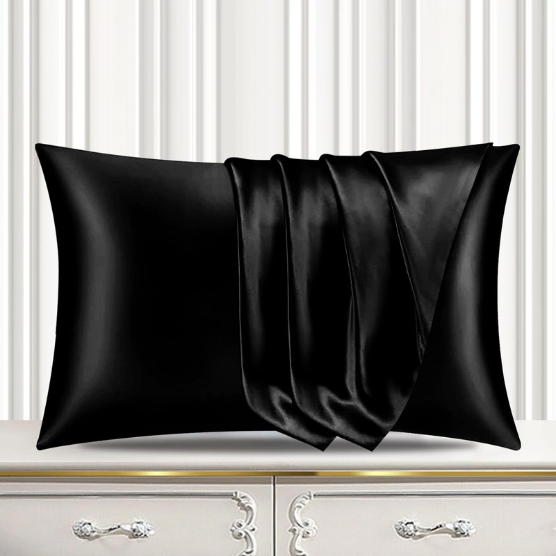 Pamposh Satin Silk Pillowcases For Hair And Skin 2 Pack