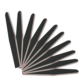 PROFICO 25 x Nail File Diamond Grit 80/80 Premium Quality Nail File Set for Gel Nails Acrylic Nails Nail File Gel Nails for Manicure & Pedicure Nail File for Nail Studio (Black)
