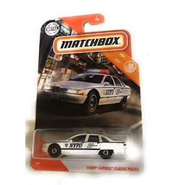 MB Serin 2019 Match Box Chevy Caprice Classic Police mbx City 7/100 NYPD Rare!!!