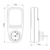 Digital LCD Display Energy Cost Meter Plug Power Consumption Monitor