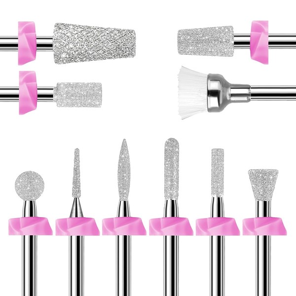 Makartt Nail Drill Bits:10Pcs Dimond Sanding Bit Sets for Nail