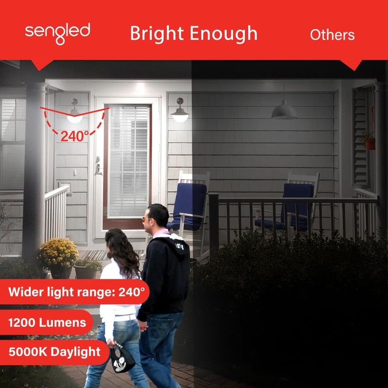 Sengled Dusk to Dawn LED Outdoor Light Bulb, 75 Watt