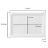 Extiff - Pack of 20 White Cardboard Bowls, Pastry or
