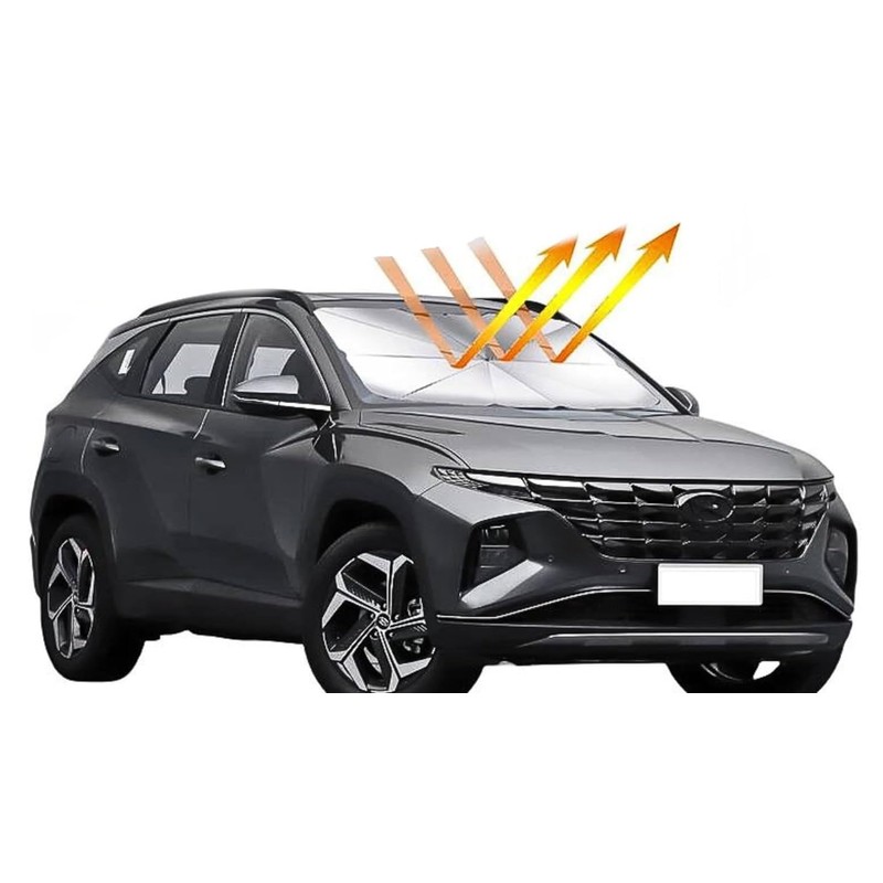 Kasaviva Silver Folding Car Sun Shade High Reflective UV Protection