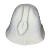 Sauna Hat 100% Wool Felt Embroidered Funny Logo "Sauna Boss"
