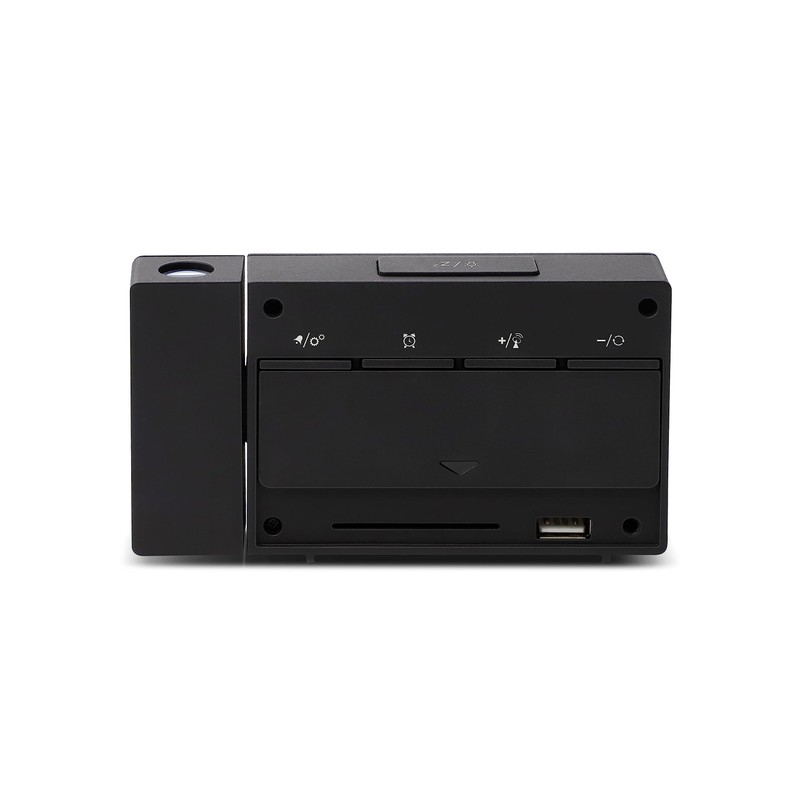 Explore Scientific RDP1002 Radio-Controlled Clock with Projection Time, Alarm with