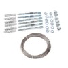 Gardinger Trellis Cable System Galvanised Steel Complete Set with 6