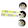 Healvian Ultra-thin Plastic Women's Fake Nails 24pcs Leopard Print Long