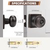 GOBEKOR 10 Pack Interior Privacy Door Knobs Oil Rubbed Bronze