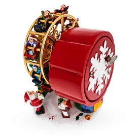 Santa's Whirling Ferris Wheel Rotating Musical Figurine