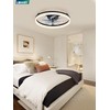 20" Low Profile Ceiling Fans with Lights, APP & Remote,