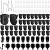 Blulu 100 Pcs Fabric Panel Wall Hooks Set Cubicle Clips