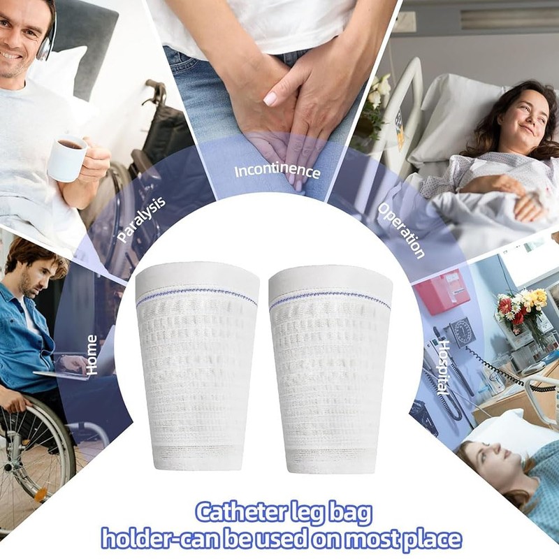 Snblzhef Comfortable Catheter Leg Bag Sleeves: Secure Fabric Urine Bags