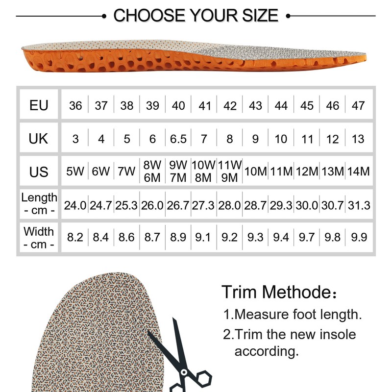 Knixmax Women Sports Insoles with Arch Support Inner Soles Breathable