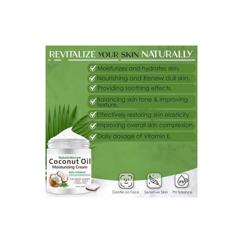 Nielies Coconut Oil Cream, Crema Corporal Coco, Crema de Coco,
