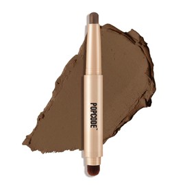 Neutral and Brown Metallic Eyeshadow Stick Pencil Crayon,Champagne Shimmer Cream Eye Brightener Stick Highlighter Makeup,Pro Waterproof & Long Lasting (009 Mud Brown Matte)