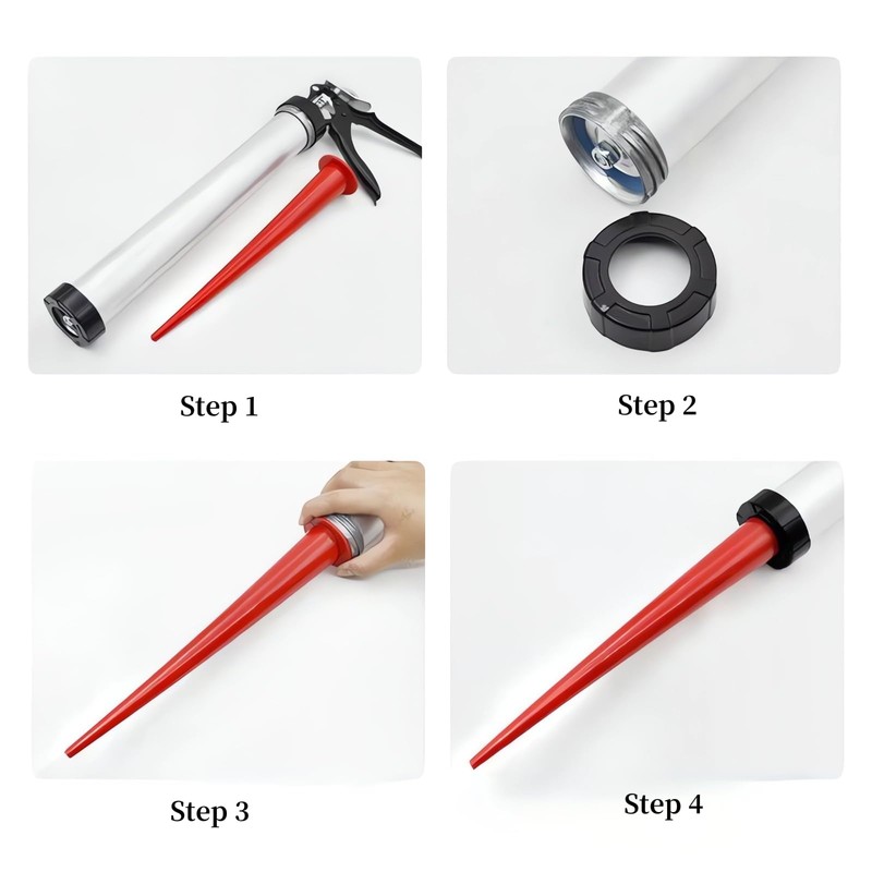 JRYAhydt Extra Long Caulk Extension Nozzle for Sausage Caulking Guns
