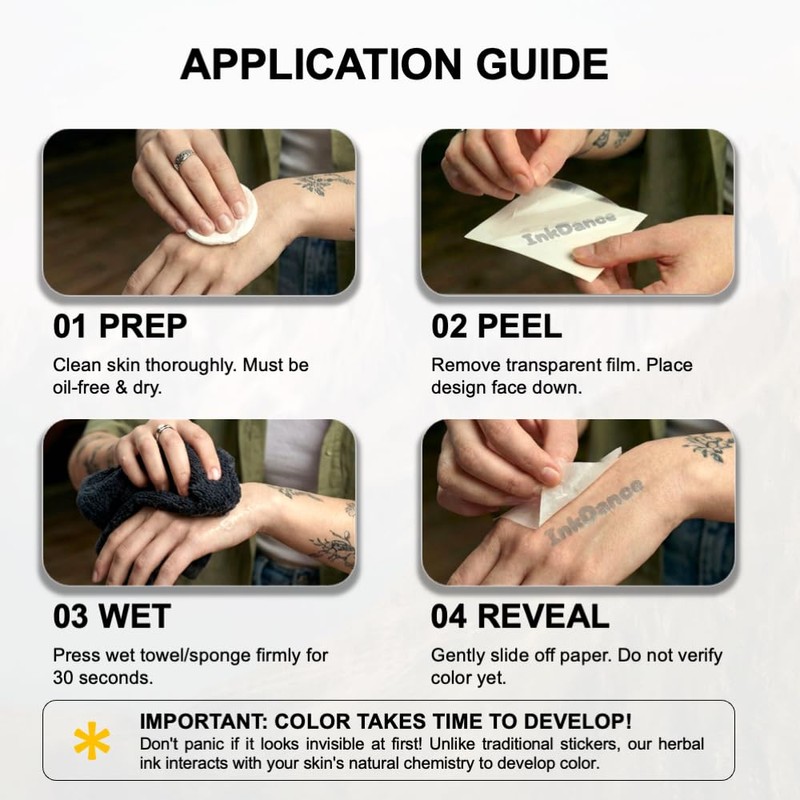 Semi-Permanent Tattoo, Tribal Armband, Long Lasting Temporary Tattoos, Waterproof Plant-Based