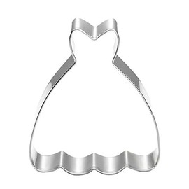 ZDYWY Princess Dress Skirt Shaped Cookie Cutter