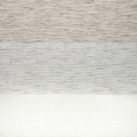 Exclusive Home Curtains EH7952-06 2-84R Bern Striped Sheer Rod Pocket Panel Pair, 54x84, Cafe, 2 Piece
