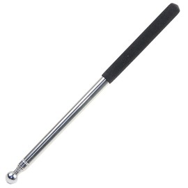Visxcnu Extendable Pointing Rod, Stainless Steel Telescopic Teaching Rod, 1 m Extendable Telescopic Rod, for Teachers, Whiteboard, Blackboard Pointer for Presentations, Formats, Seminars - Black