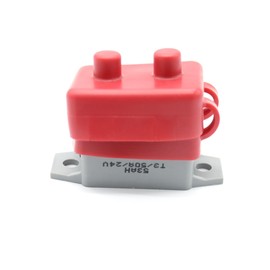 Alasum Reset Circuit Breaker Mini Circuit Breaker 24v Circuit Breaker 50a Short Feet Leather Case