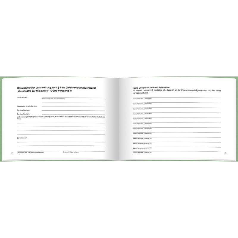 RNK 3122 Instructions for Betriebliche Injury Prevention, 48 Pages A5