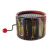 Lutèce Créations Round hand-cranked musical box/music box made of reinforced
