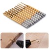 Mesee 10Pcs Titanium Coat Carbide End Milling Engraving Bits, 1/8