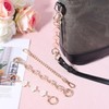 4pcs Bag Extender Chains, Metal Camellia Heart Purse Strap Extender