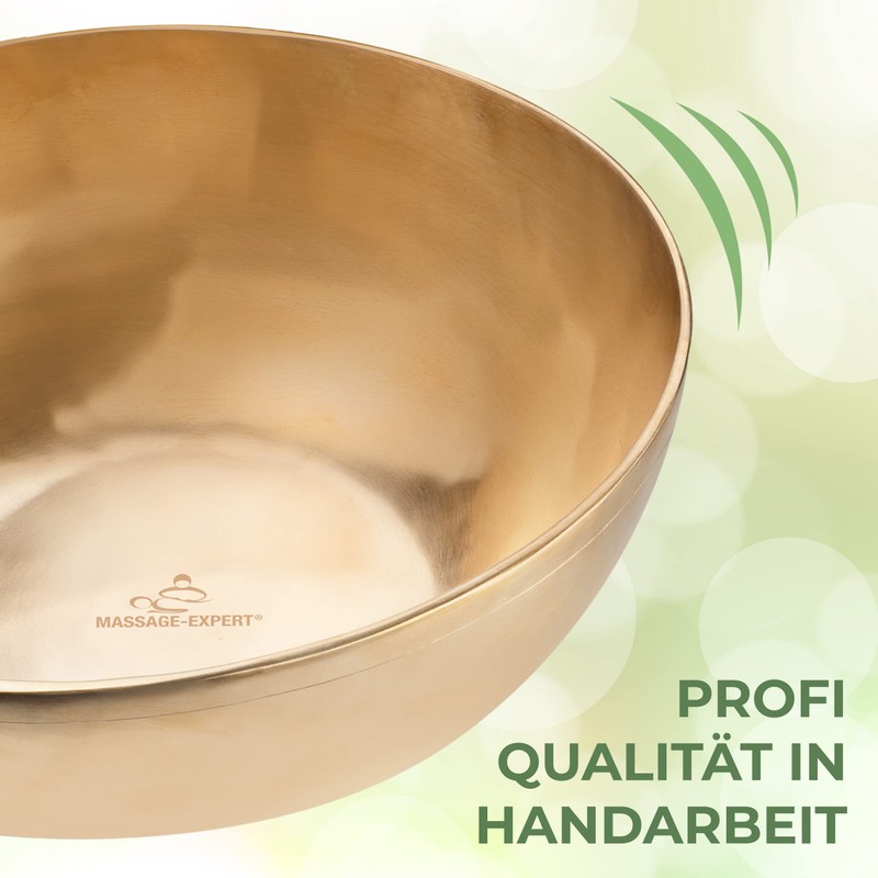 MASSAGE-EXPERT Tibetan Singing Bowl, Flat Head Bowl, Diameter 10 cm,