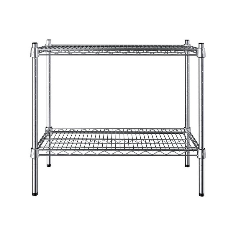 PRO&Family 14" x 30" NSF Chrome 2 Wire Shelf Kit