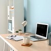 Simple Designs LD1075-CRM 15.28" Sleek Essentials Minimalist Metal Desk Task