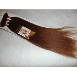 Janet Collection 2 PK Janet Collection 100% Human Hair New Yaki Bulk 18"Color 30  (8 Bundles)