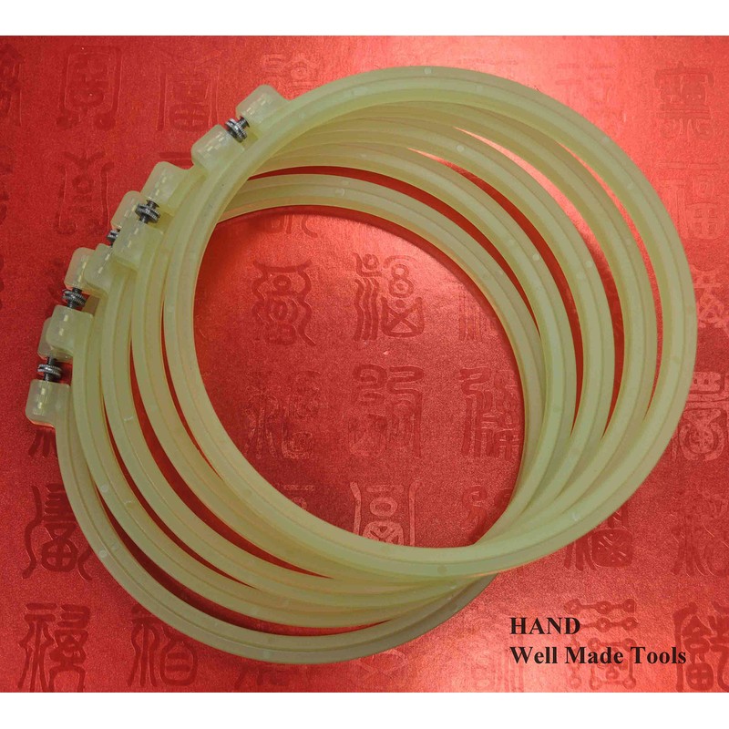 HAND Plastic Deluxe Super Grip Cross Stitch Embroidery Hoop (6”