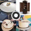 Biugaaufai 8 Pack 8 Inch Black Round Lazy Susan Turntable