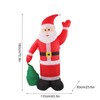 Inflatable Santa Decoration Built in LED Light Waterproof Inflatable Bag