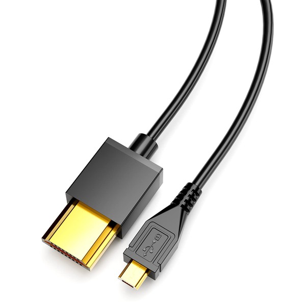 SNLLMZI HDMI to Micro USB Cable, 1.5M/ 5ft HDMI Male