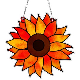 Sun Flower Craft for Kids Stained Glass Craft for Kids Sunflower Glass Made Easy Activity Kit Decorations Sun Flower Suncatcher Kits Girls Boys Home Classroom Indoor Art Game Activities Favors