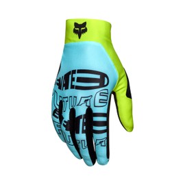 Fox Racing Flexair Glove Elevated - Men's - High-Quality Biker Gloves, Perfect Fit, Superior Ventilation, Light Blue, S