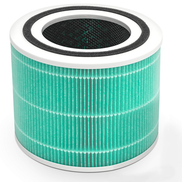 LEVOIT Core 300 and Core 300S Toxin Replacement Filter Against 99.97% of Air Pollution, Smoke Exhaust Gas, H13 HEPA Filter, Highly Efficient Activated Carbon Filter and Pre-Filter, for Smokers, Allergy Sufferers