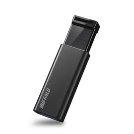 Buffalo RUF3-KS128GA-B/N USB Memory Stick, 128 GB, Knock-Slide Type, USB 3.2 (Gen1), 3.1 (Gen 1), 3.0, 2.0