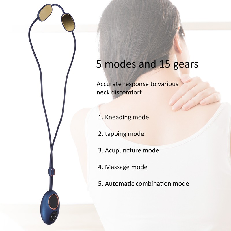 Pendant Neck Massager Hanger Intelligent Pulse Physical Therapy Cordless Massag