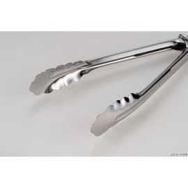 Takagi Stainless Steel All-Purpose Tongs with Ring, 9.4 in (240 mm), Made in Japan