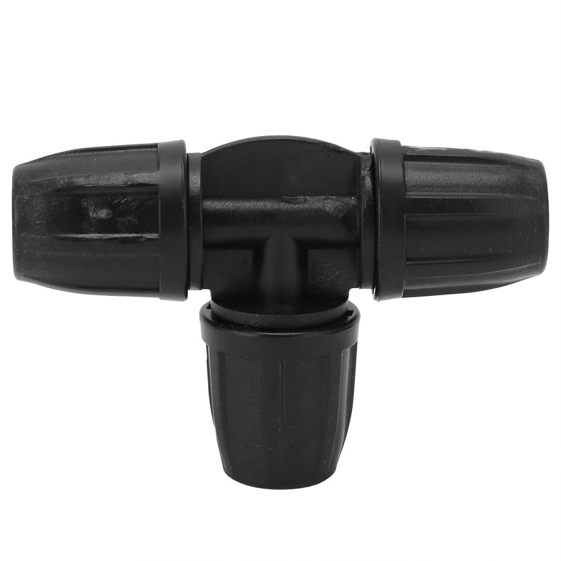 Tee Connector,10Pcs 8/11 Barbed Tee with Lock Pipe Connector 3-Way