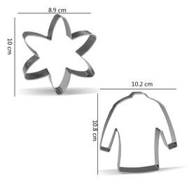 Science Chemistry Cookie Cutter Set - 8 Piece - Stainless Steel