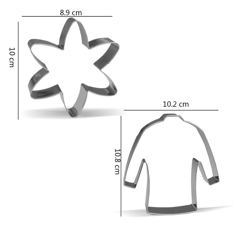 Science Chemistry Cookie Cutter Set - 8 Piece - Stainless