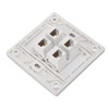 Cat 6 Ethernet Wall Plate 4 Ports Detachable Female to